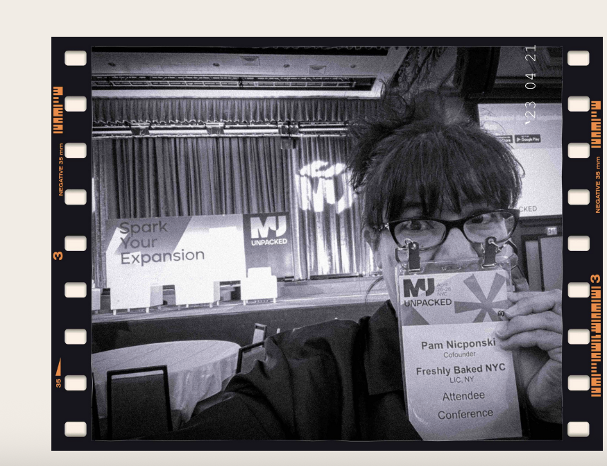 Conference attendee portrait documenting the startup journey