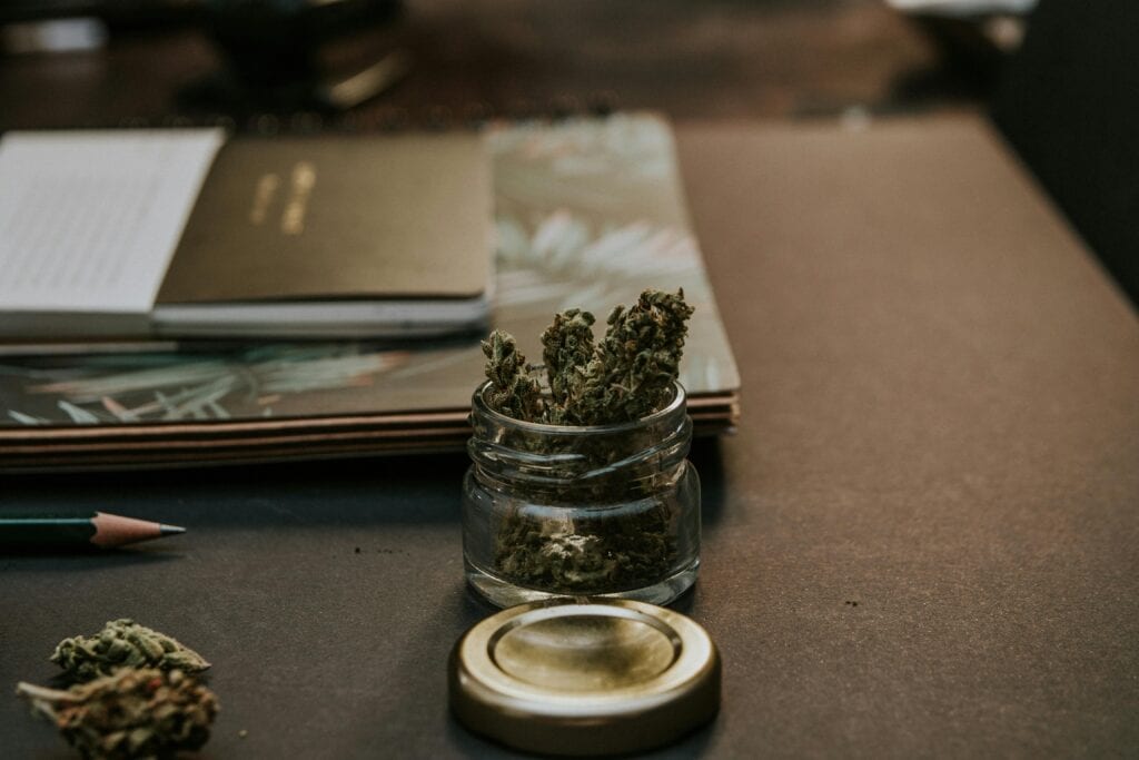 Close-up cannabis product imagery for Manhattan pickup