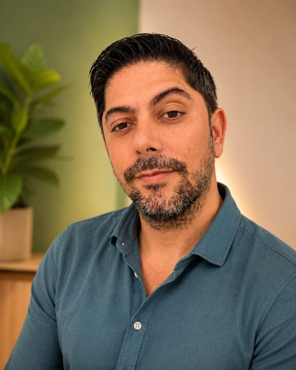 Portrait of Nicolas Amores, General Manager of Freshly Baked NYC Midtown